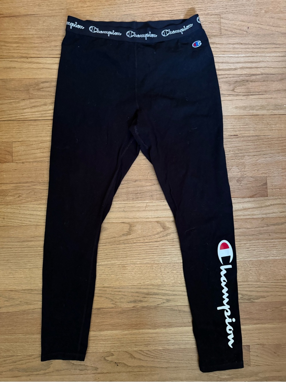 Champion Black Logo Leggings